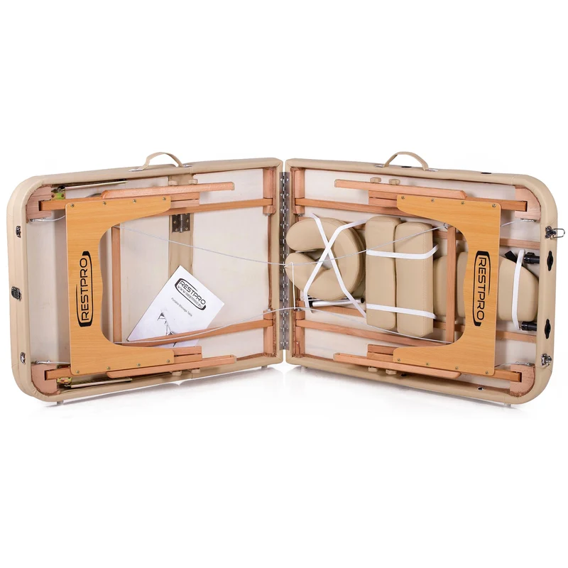 RESTPRO® Memory 3 Beige Tragbarer Massagetisch