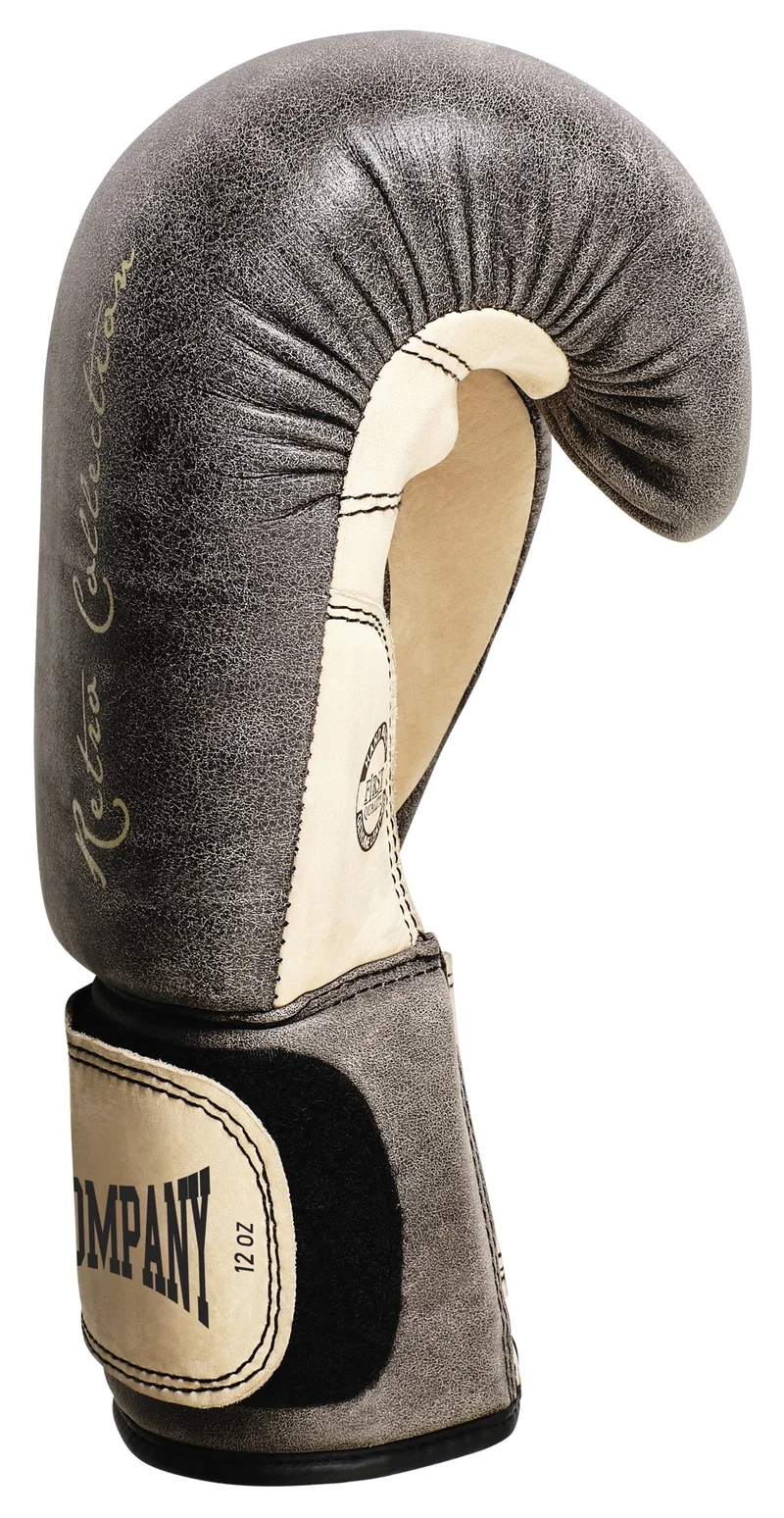 Retro Boxhandschuhe aus Rindsleder mit Belüftungssystem
