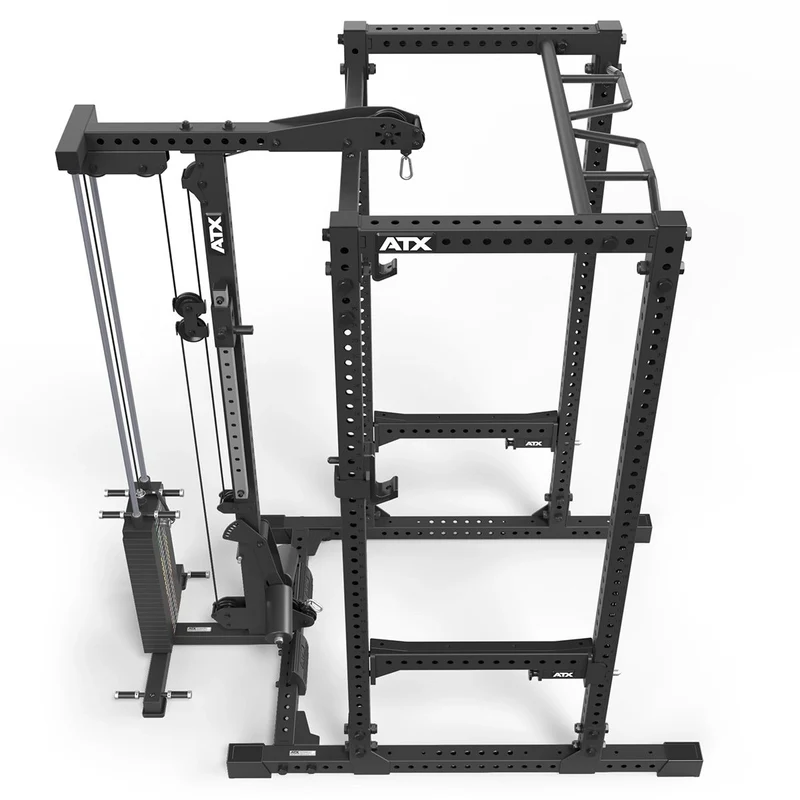 ATX® Power Rack PRX-780 mit Latzug - 125 kg Steckgewichte