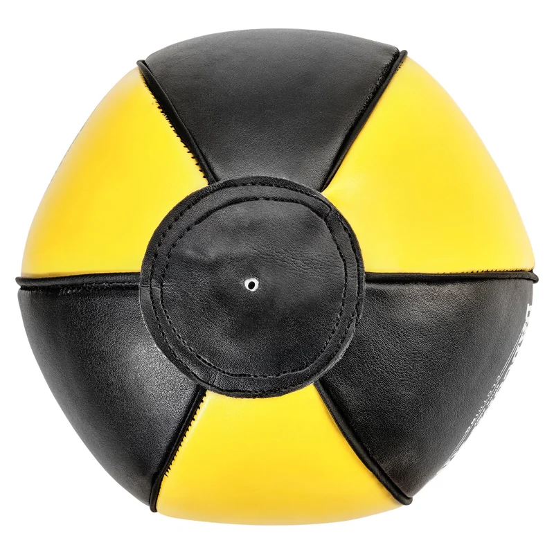 Boxbirne aus Echt-Leder medium black/yellow