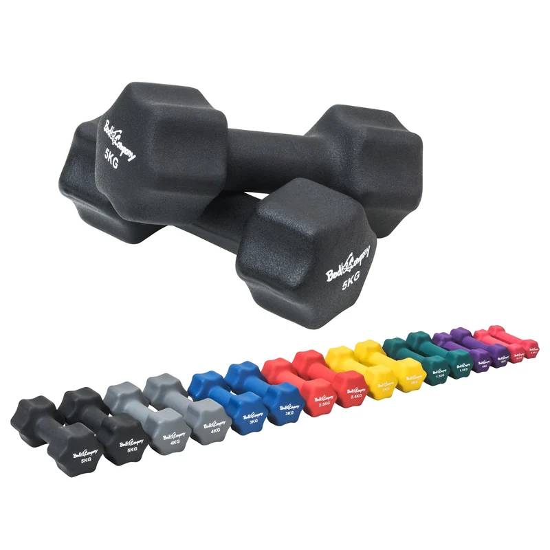10Kg (2x5,0) Neopren Gymnastik Hanteln Hantel Gewichte Hantel-Set
