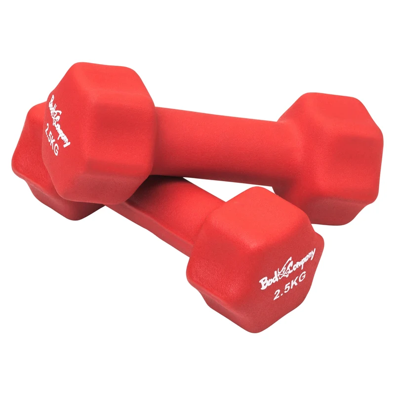5Kg (2x2,5) Neopren Gymnastik Hanteln Hantel Gewichte Hantel-Set