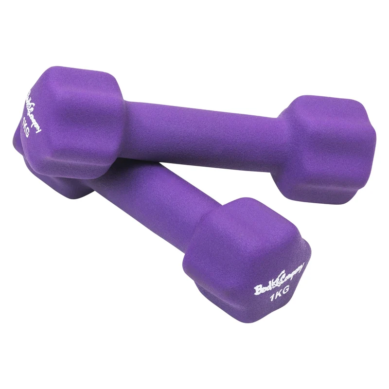 2Kg (2x1,0) Neopren Gymnastik Hanteln Hantel Gewichte Hantel-Set