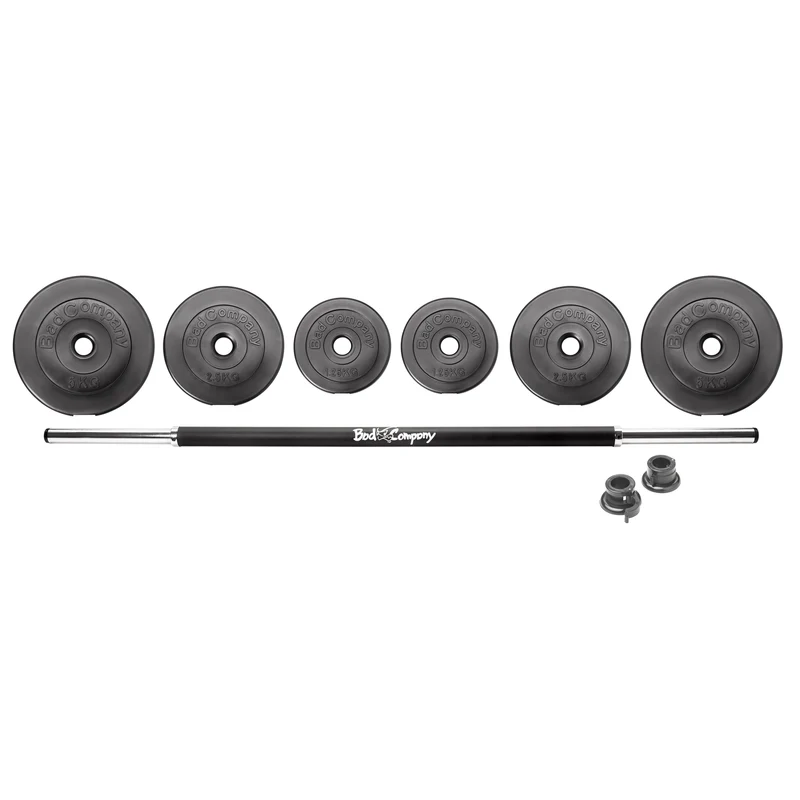 Aerobic Langhantel-Set 19 kg schwarz