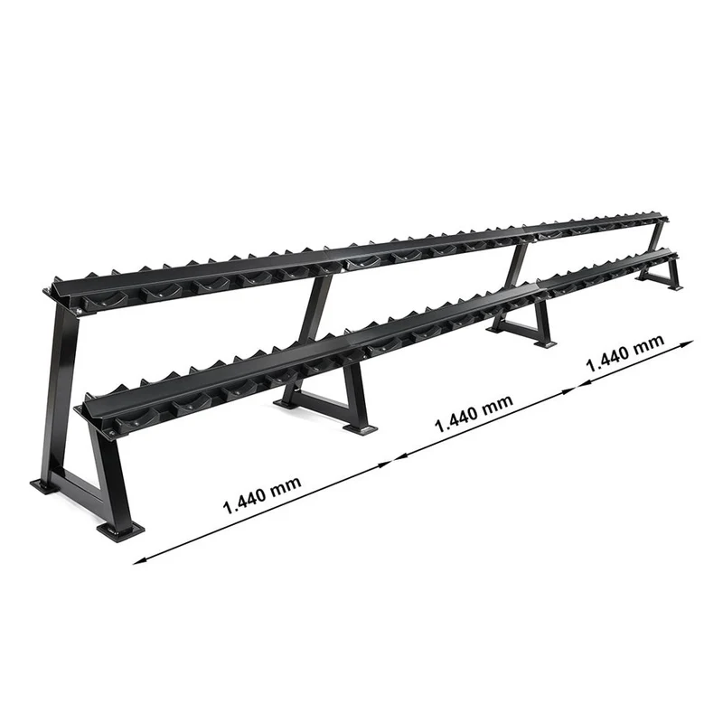 Kurzhantelablage mit Ablageschalen - modular erweiterbar!