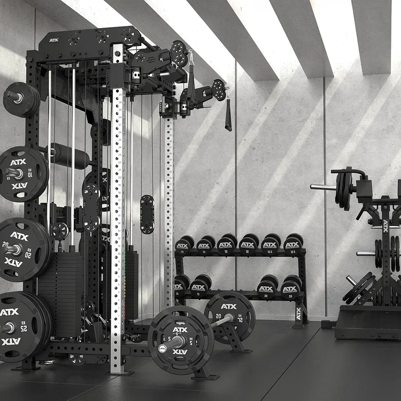 ATX® Multi Pull Half Rack mit 2 x 110 kg Steckgewichten