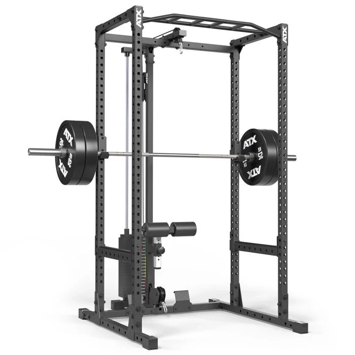 ATX® Power Rack 520 Komplettstation mit Latzugstation 100 kg Steckgewichte - Höhe 218 cm