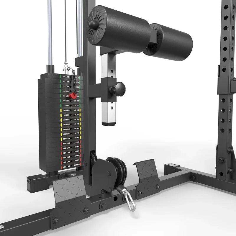 ATX® Power Rack 520 Komplettstation mit Latzugstation 100 kg Steckgewichte - Höhe 218 cm