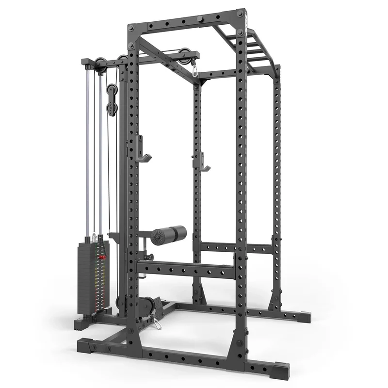 ATX® Power Rack 510 Komplettstation mit Latzugstation 100 kg Steckgewichte - Höhe 198 cm