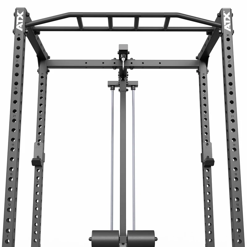 ATX® Power Rack 510 Komplettstation mit Latzugstation 100 kg Steckgewichte - Höhe 198 cm