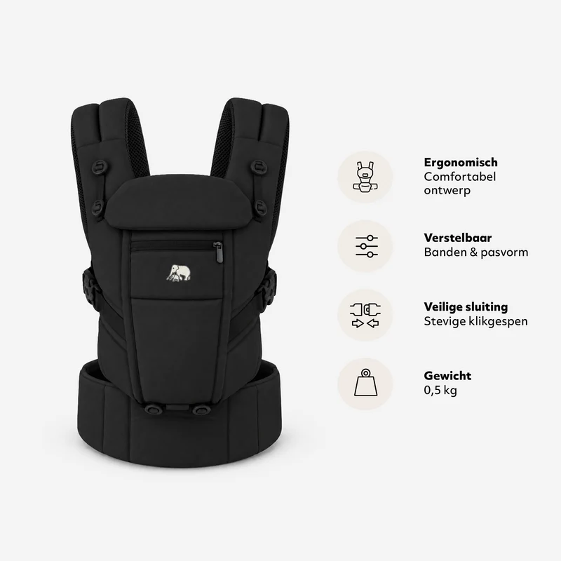 Babytrage 4 in 1 - Schwarz