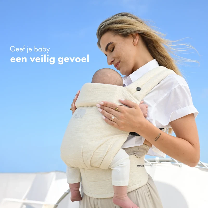 Amora Babytrage Agus Oat in Leinen Nougat