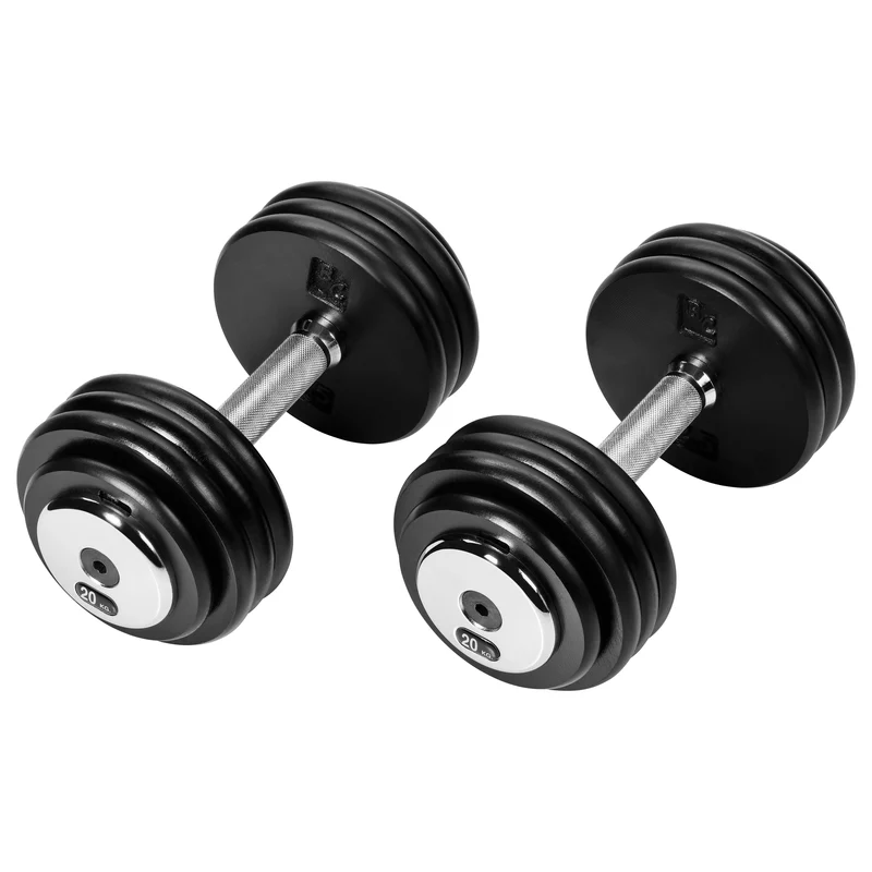 Profi Studio Satz von 5 Kg - 27,5 Kg inkl. Ablage/Rack Guss