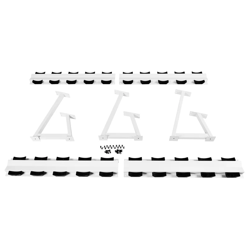 Profi Studio Satz von 5 Kg - 27,5 Kg inkl. Ablage/Rack Guss