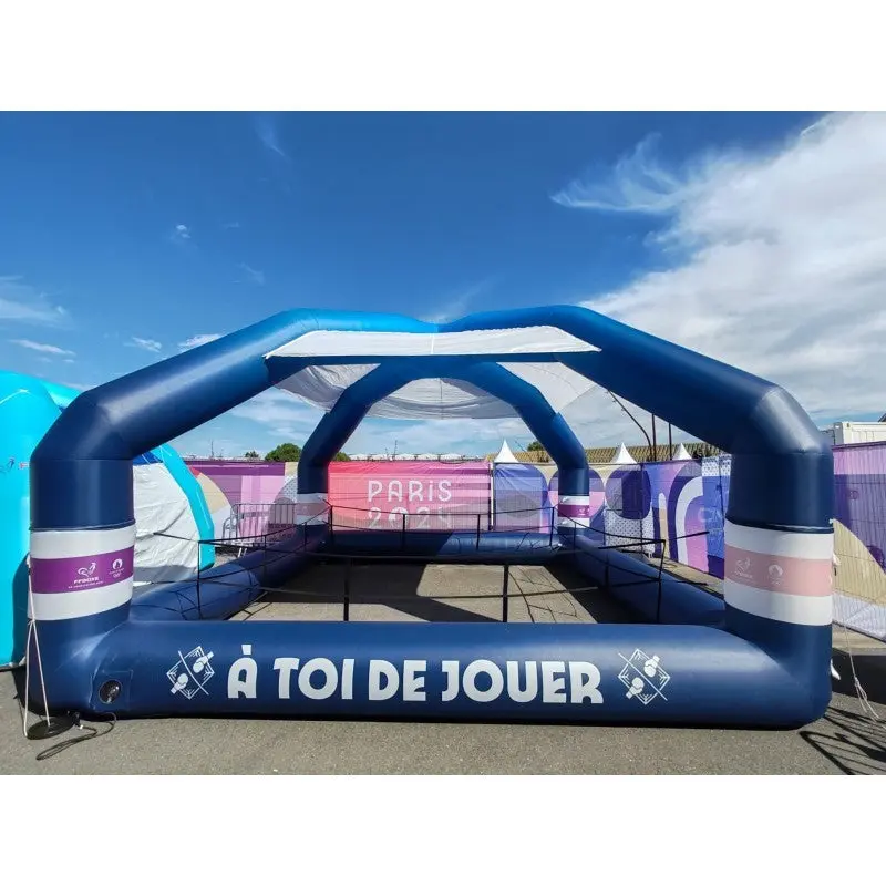 Aufblasbarer Boxring mit Überdachung – 5,75 × 5,75 m