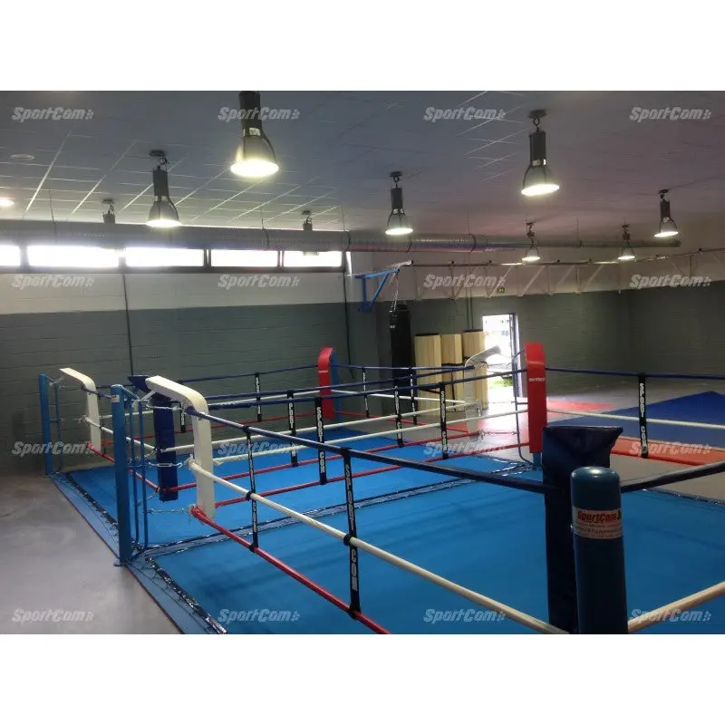 Doppel-Boxring – Bodenpfosten mit Spannseilen