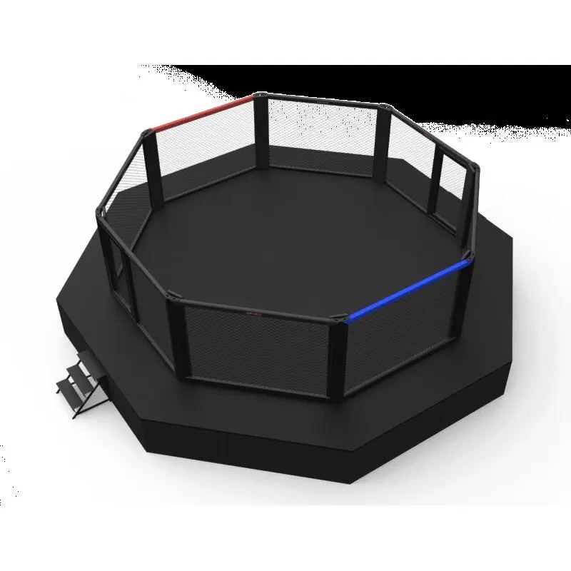 MMA-Wettkampfkäfig 7 m mit 9-m-Podium (Laufsteg) – 2 Türen