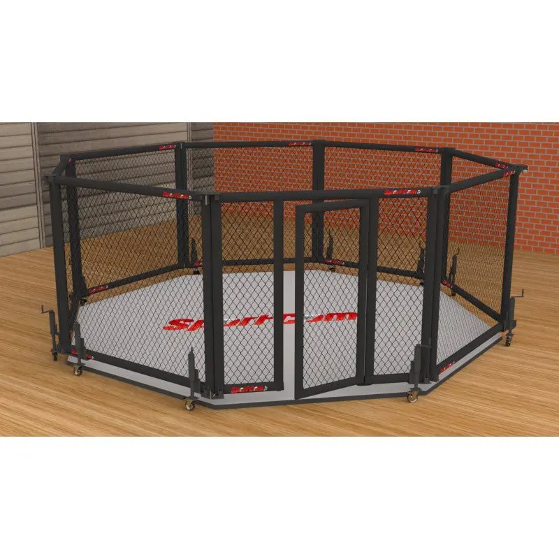 Faltbarer MMA-Käfig – Ø 5 m, Rollen | mit oder ohne Flexi-Roll-Matte