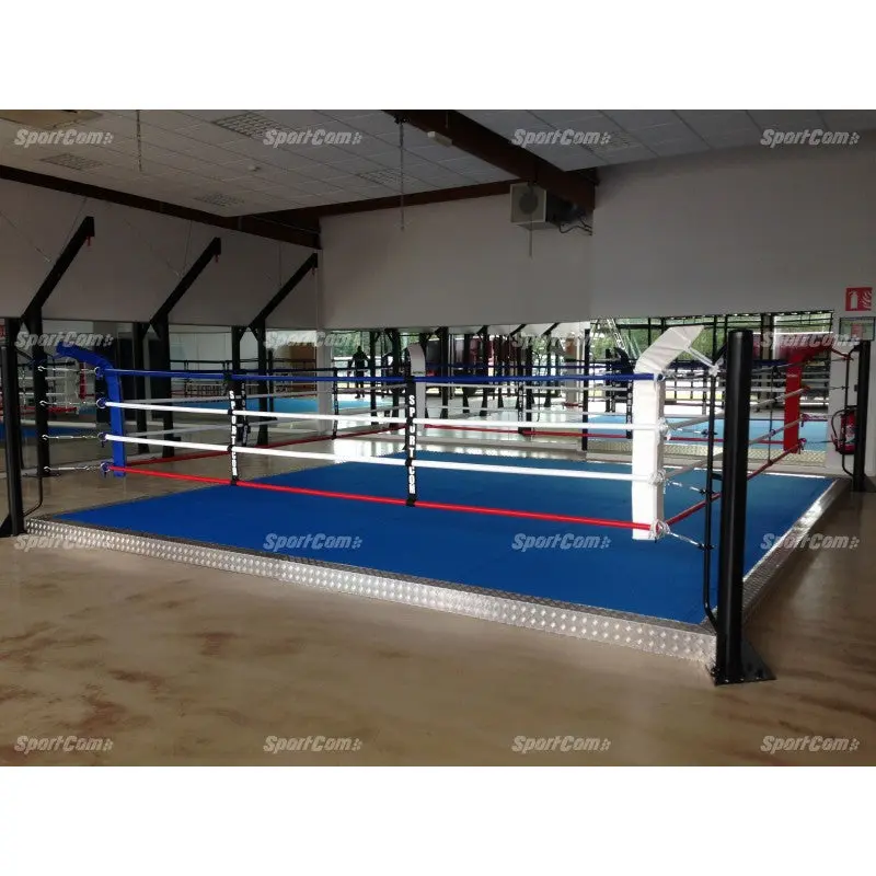 Trainingsboxring mit 15 cm Podium – 4×4 bis 6×6 m, 16 Seile