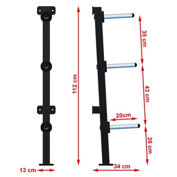 Wandhalter Hantelscheiben 30 mm
