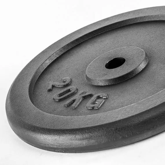 Hantelscheiben Guss 30 mm - schwarz 0,5 bis 20 kg