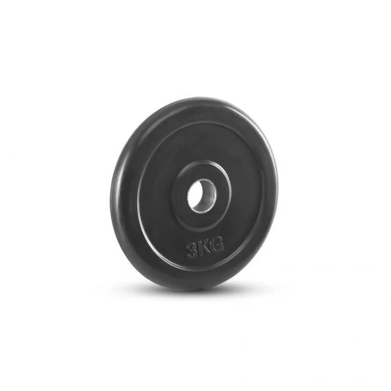 Hantelscheiben Gummi 30 mm - schwarz - 0,5 bis 20 kg
