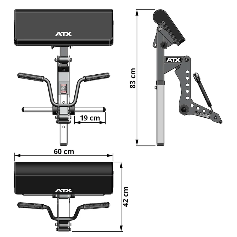 ATX® Bizep Curl Maschine für Multibänke