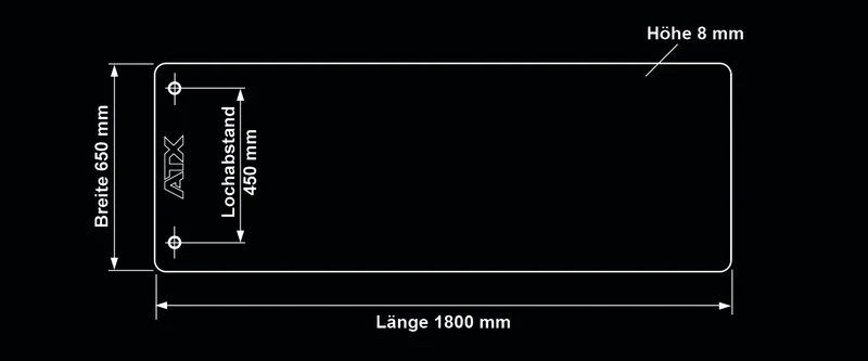 ATX® Profi Gymnastikmatte 180 x 65 x 0,8 cm