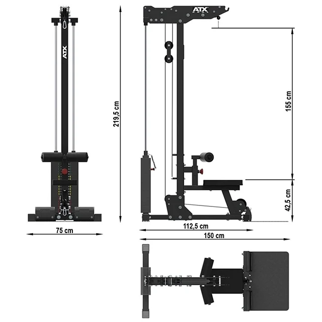 ATX® Lat Machine 750 / Latzuggerät mit Steckgewichten