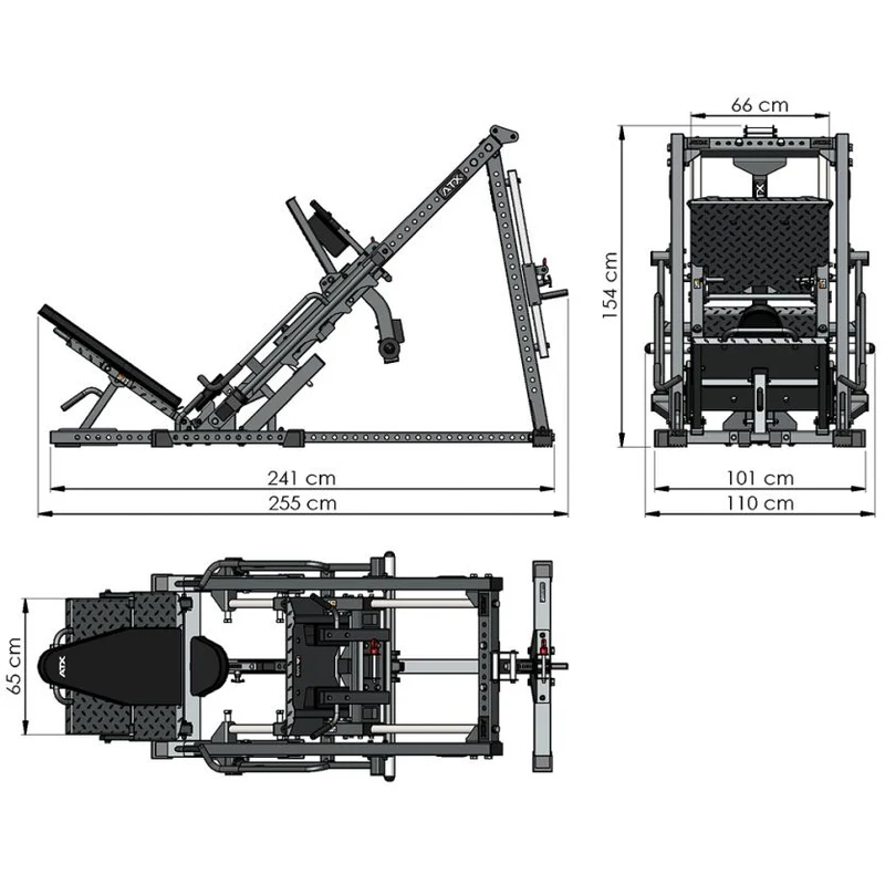 ATX® Beinpresse Hackenschmidt Combo 4inONE