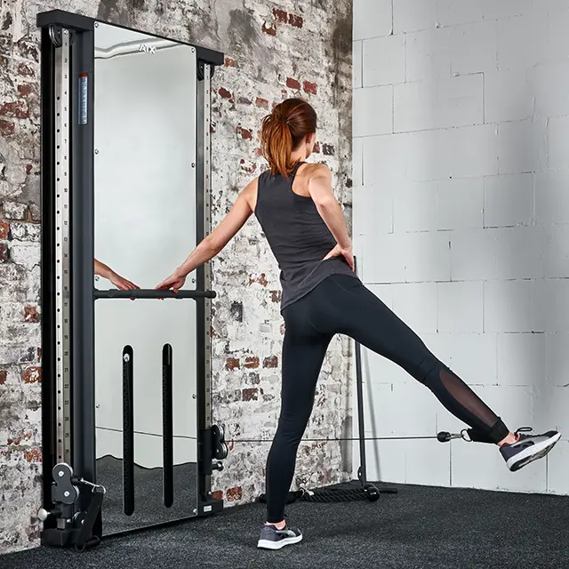 ATX® Duale Wandzugstation Mirror - mit 2 x 60 kg Steckgewichten