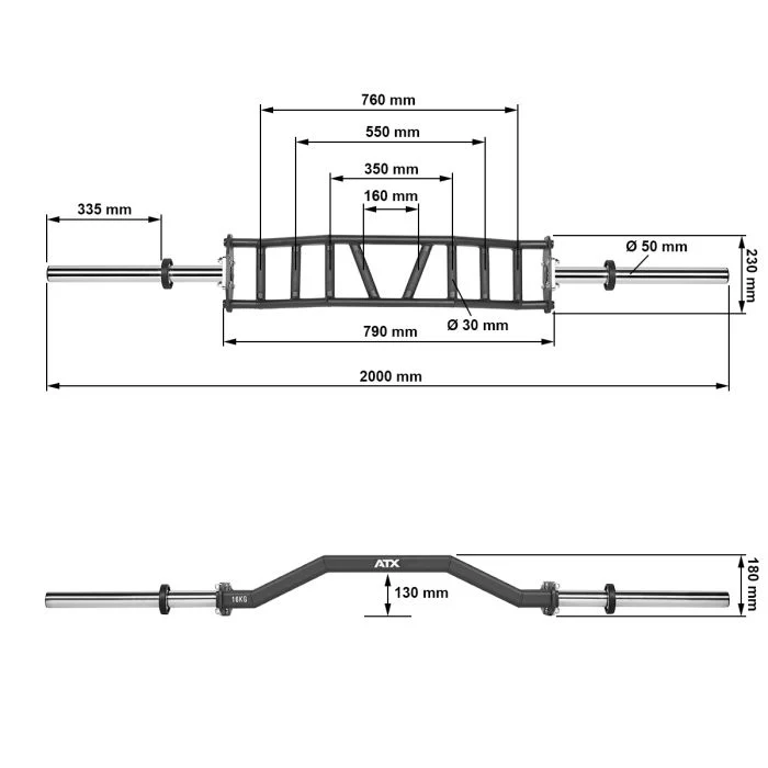 ATX® Camber Bar - Swiss Bar 50 mm
