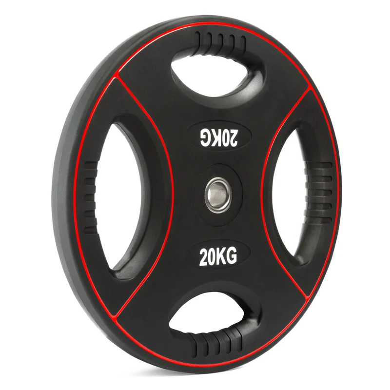 Vorteilspaket Polyurethan 4-Grip Hantelscheiben 30 mm – 125 kg