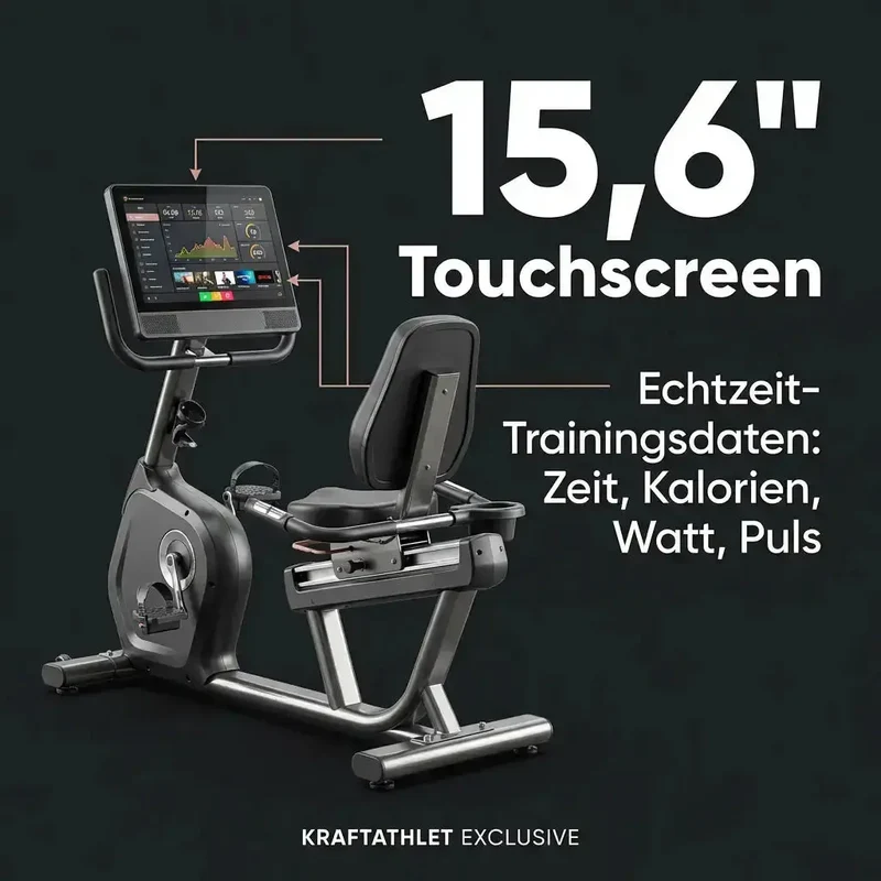 Titanium Strength RB1100T – Professionelles Liegefahrrad mit Touchscreen & Magnetwiderstand