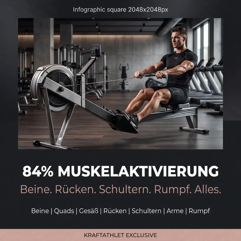 Titanium Strength Air Rudergerät – Professionelles Ganzkörper-Cardio