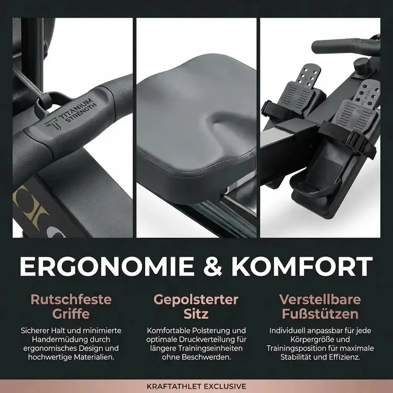 Titanium Strength Air Rudergerät – Professionelles Ganzkörper-Cardio
