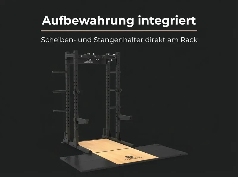 Titanium Strength Half Rack TR60 mit Lifting-Plattform TP60