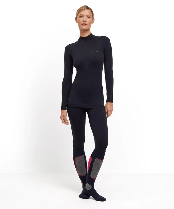 Lady Longsleeved Turtleneck Shirt Tight Fit Warm