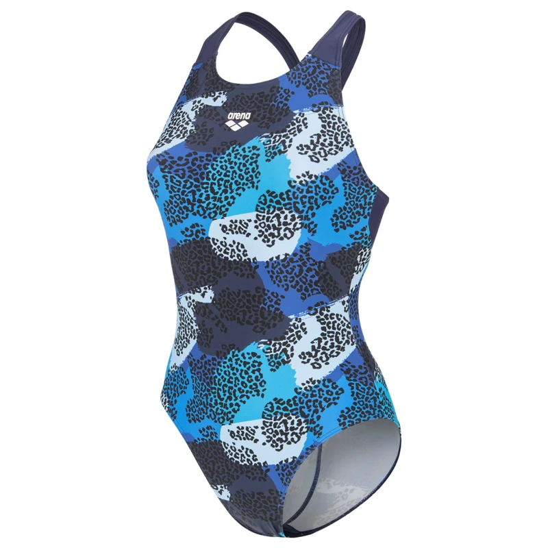 W Arena Camo Swimsuit V Back L