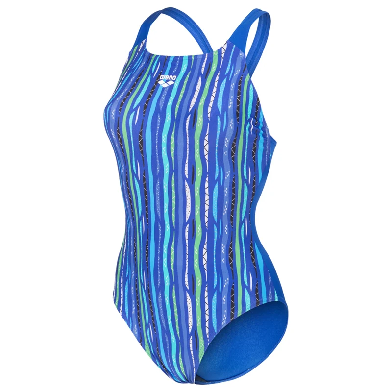 W Arena Stripes Swimsuit Swim Pro Back