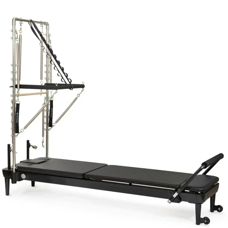 Elina Pilates Nubium Black Edition Reformer mit Tower