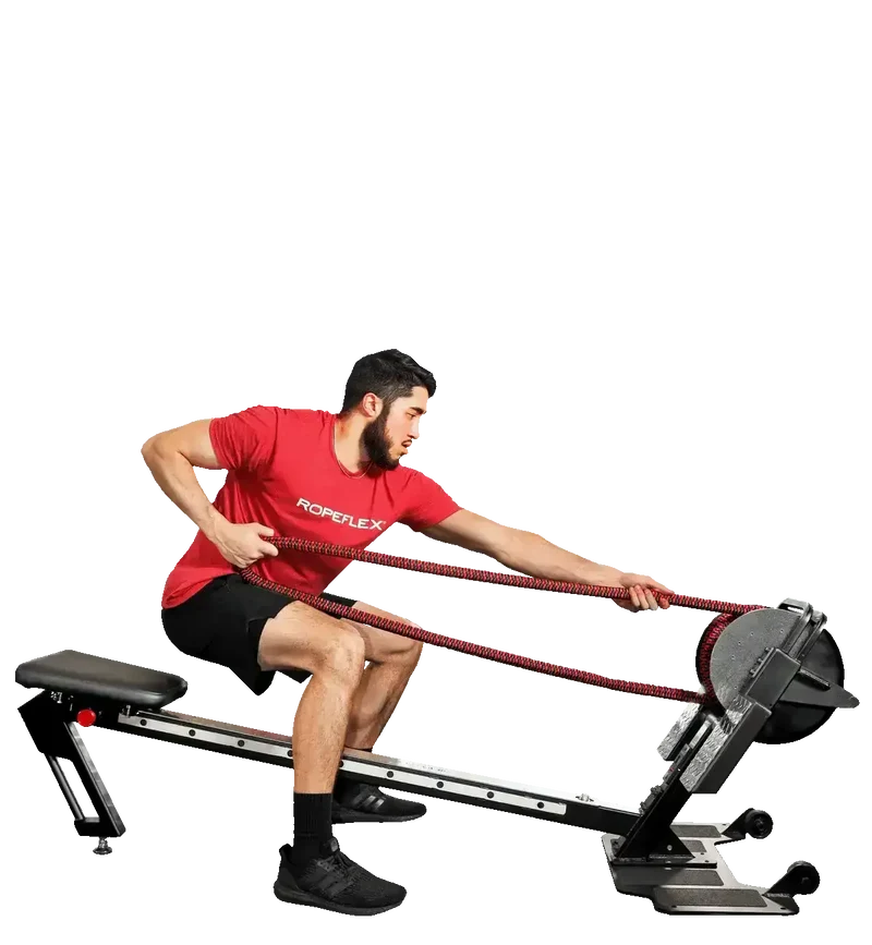 Ropeflex RX3200 Seilrudergerät – Endlosseil mit Gleitsitz, 10 Rastpositionen