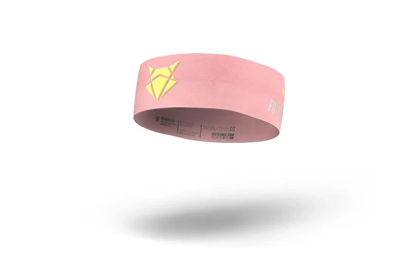 Lightweight Headband Narrow Light Pink Yellow