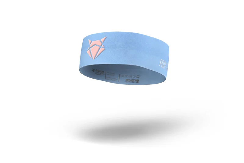 Lightweight Headband Narrow Blue Light Pink