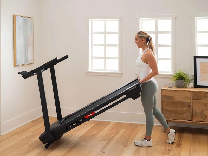 Laufband klappbar mit 10% Steigung, 16 km/h, LCD-Display, Fitness-App-kompatibel