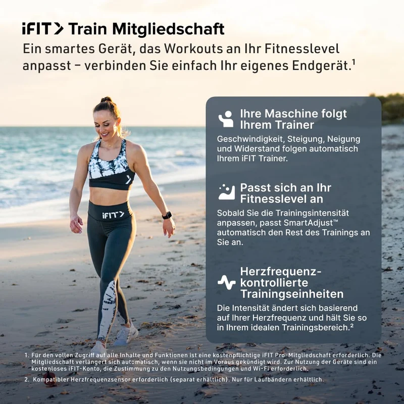 Laufband klappbar mit 10% Steigung, 16 km/h, LCD-Display, Fitness-App-kompatibel