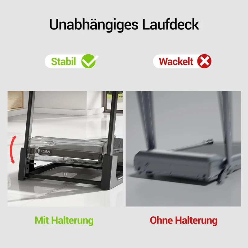UMAY Laufband klappbar mit Steigung 3 Stufen, 3,0 PS Motor, 14 km/h, leise, App-Steuerung, 12 Programme