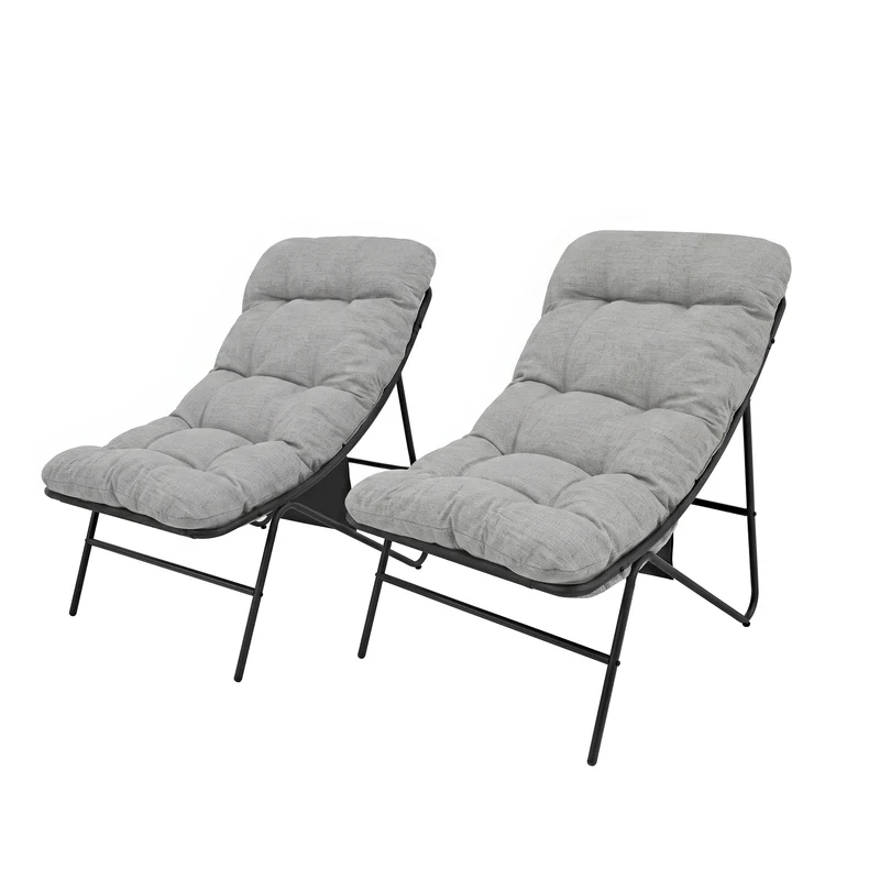 3-Teiliges Bistro-Set – Grau