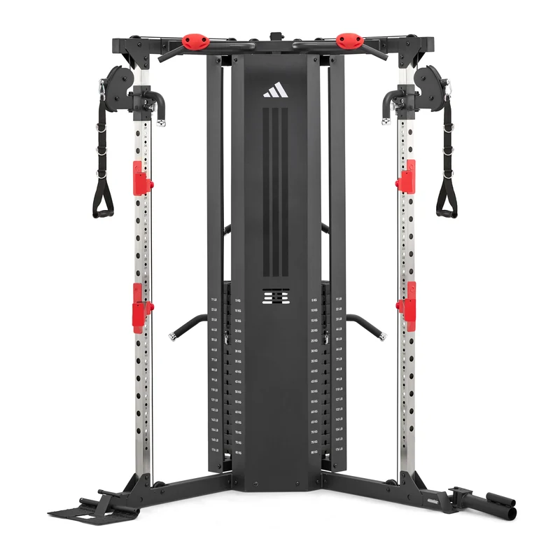 adidas Cable Crossover Set inkl. Trainingsbank, Langhantel und Hantelscheiben