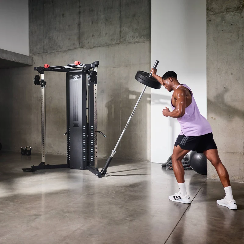 adidas Cable Crossover Set inkl. Trainingsbank, Langhantel und Hantelscheiben